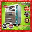 Gas Baking Oven Pemanggang Roti 3 Deck 6 Loyang AKS-WG306A ORIGINAL