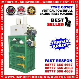 [EZM.3603960] Alat Press Kardus Sampah Botol Plastik Kapasitas 70Ton 11Kw GG70T