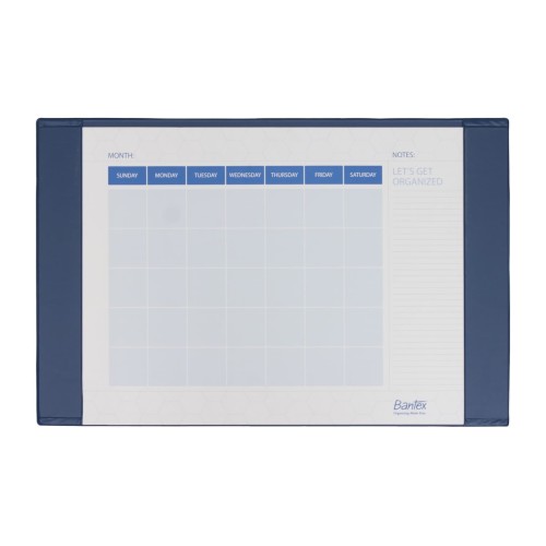 Bantex Deskpad Calender Large Blue #4161 01