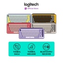 Logitech POP Keys Keyboard Wireless Mechanical Compact, Emoji Keys