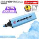 STABILO BOSS Pastel Breezy Blue / Highlighter Original Warna Biru
