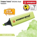 STABILO BOSS PASTEL Dash of Lime / Highlighter Warna Kuning Lemon