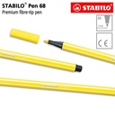 STABILO Pen 68 Lemon Yellow Isi 1 pcs / Highlighter Pen / Marker