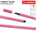 STABILO Pen 68 Heliotrope Isi 1 pcs / Highlighter Pen / Marker / Pink