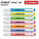 STABILO SET 7 - Swing Cool Highlighter Biru Pink Kuning Ungu Merah