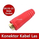 Konektor Kabel Las Male Socket DKJ 10-25 35-50 50-70mm Connector Cable