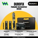Durofix RV439 Foldable Cordless Screwdriver / Bor Obeng Baterai Elektrik Portable Lipat 4V Torsi 5.6Nm Adjustable Clutch