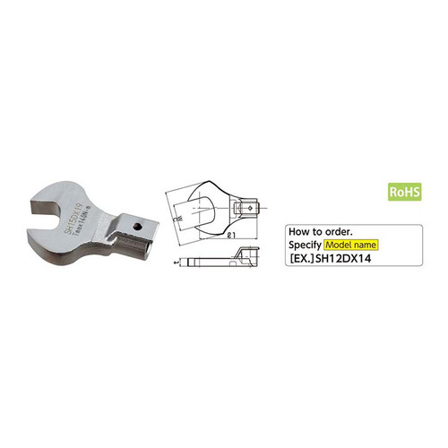 Kepala Kunci Pas Tohnichi SH22D Interchangeable Head CL CEM CSP CDB ukuran 22D 19mm - 55mm