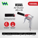 Air Blow Gun VESSEL AD-4 B 4B Air Duster Brushing Nozzle dengan Sikat Kuas Sapu Tembakan Semprotan Angin Kompresor