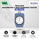 TECLOCK GS-751G Durometer Hardness Tester 44450mN Shore C Hard Rubber