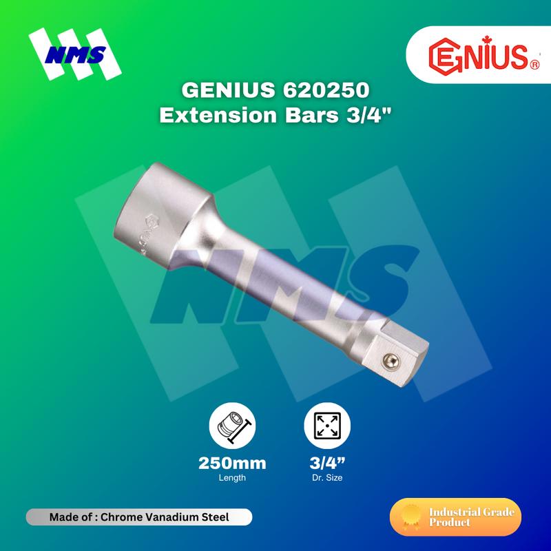 Sambungan GENIUS 620250 Extension Bars 3/4" Panjang = 250mm