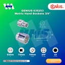 Kunci Shock GENIUS 635253 Hand Sockets 3/4" x 53mm 12pt. L=70mm