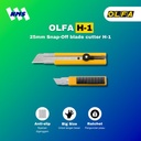 Pisau Cuter OLFA H-1 Snap-Off 25mm Blade Cutter Extra Heavy Duty Handle Karet Gergaji Kayu