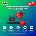 Mesin Blower Milwaukee M18 FBL-0 + 2x B5 + M12-18FC FUEL Blower 18V