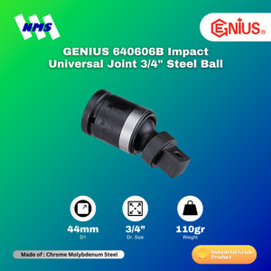 Genius 640606B Impact Universal Joint 3/4" Steel Ball Panjang 110mm