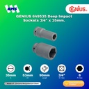 Kunci Shock GENIUS 649535 Deep Impact Sockets 3/4" x 35mm 6pt. L=90mm