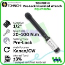Kunci Torsi TOHNICHI PQLZ100N4 Pre-Lock Insulated Wrench 20 ~ 100Nm