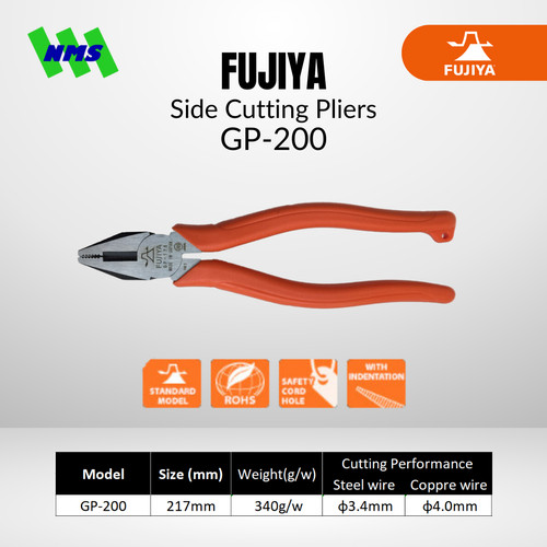 Tang Potong FUJIYA GP-200 Side Cutting Pliers Japan