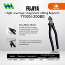 Tang FUJIYA 7700N-200BG High Leverage Diagonal Cutting Nipper Kurokin
