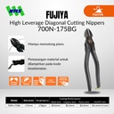 FUJIYA 700N-175BG High Leverage Diagonal Cutting Nipper Kurokin Japan