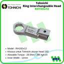 Kunci Ring Pas Tohnichi RH15Dx12 Ring Interchangeable Head 12mm