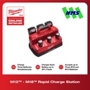 Milwaukee M12-18C3 Rapid Charge Station for All M12 & M18 Battery