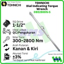 Kunci Torsi DBE2800N-S 2800Nm 1" TONICHI Dial Torque Wrench