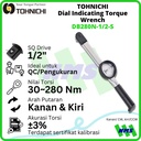 Kunci Torsi DB280N-1/2-S 1/2" TOHNICHI Dial Indicating Torque Wrench