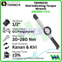 Kunci Torsi DB280N-1/2-S 1/2" TOHNICHI Dial Indicating Torque Wrench