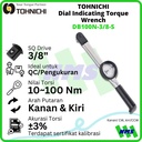 Kunci Torsi DB100N-3/8-S 3/8" TOHNICHI Dial Indicating Torque Wrench