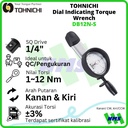 Kunci Torsi DB12N-S 1-12Nm 1/4" TOHNICHI Dial Indicating Torque Wrench