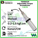 Obeng Torsi 1.5LTD 0,2-1,5 kgfcm TOHNICHI Torque Screwdriver