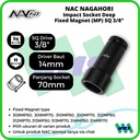 Impact Socket Extension Mata Sok Hitam 3/8 x 14mm Nagahori NAC 314MP70