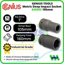 Mata Sok Panjang Deep Impact Sockets 1" Inci 6pt 105mm 849605 GENIUS