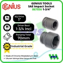 Mata Sok SAE Impact Sockets 1" 6pt. 1-3/4" inci 867056 GENIUS
