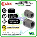 Mata Sok Metric Impact Sockets 1" 6pt. 110mm 847110 GENIUS