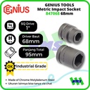 Mata Sok Metric Impact Sockets 1" 6pt. 68mm 847068 GENIUS