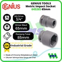 Mata Sok Metric Impact Sockets 3/4" 6pt. 65mm 645265 GENIUS