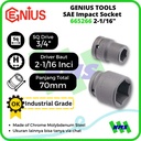 Mata Sok SAE Impact Sockets 3/4" 6pt. 2-1/16" inci 665266 GENIUS