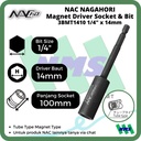 Driver Socket Magnet 14mm x L100mm Nagahori NAC 3BMT1410