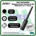 Driver Socket Magnet 14mm x L100mm Nagahori NAC 3BMS1410