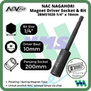 Driver Socket Magnet 10mm x L200mm Nagahori NAC 3BMS1020