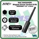 Driver Socket Magnet 8mm x L70mm Nagahori NAC 3BMS0807