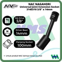 Impact Socket Universal Ext Mata Sok Hitam 3/8 x 14mmi NAC 314EU10
