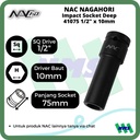 Impact Socket Deep Mata Sok Hitam 1/2 x 10mm Nagahori NAC 41075