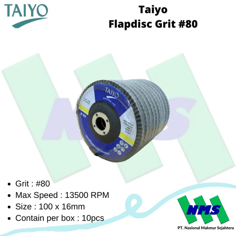 Amplas Susun Flapdisc Grit 80 Taiyo Flap Disc #80