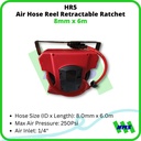 Selang Angin Gulung HR5 Air Hose Reel 8mm x 6m PU Retractable Ratchet