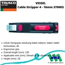 TRUSCO 114-3061 VESSEL Cable Stripper 4 - 16mm 3700KS