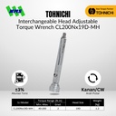 TOHNICHI Interchangeable Adjustable Torque Wrench CL200Nx19D-MH