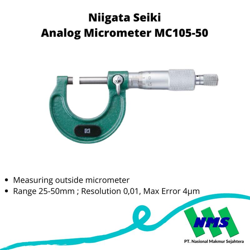 Niigata Seiki Analog Micrometer MC105-50